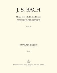 Cantata No.10: Meine Seel erhebt den Herren (BWV 10) Viola