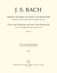 Cantata No.18: Gleichwie der Regen und Schnee vom Himmel fällt (BWV 18) (Viola I)