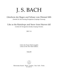 Cantata No.18: Gleichwie der Regen und Schnee vom Himmel fällt (BWV 18) (Viola III)