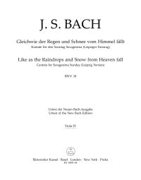 Cantata No.18: Gleichwie der Regen und Schnee vom Himmel fällt (BWV 18) (Viola IV)