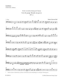 Cantata No.45: Es ist dir gesagt, Mensch, was gut ist (BWV 45) (Cello/Bass)