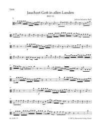 Cantata No.51: Jauchzet Gott In Allen Landen (BWV 51) (Viola)