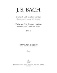 Cantata No.51: Jauchzet Gott In Allen Landen (BWV 51)  (Cello/Bass)
