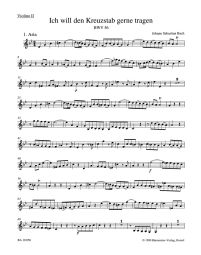 Cantata No.56: Ich will den Kreuzstab gerne tragen (BWV 56) (Violin II)