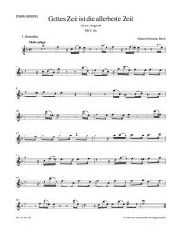 Cantata No.106 Gottes Zeit ist die allerbeste Zeit "Actus tragicus" (BWV 106) (Treble Recorder II)