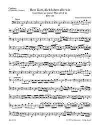 Cantata No.130 Herr Gott, dich loben alle wir (BWV 130) (Cello/Bass)