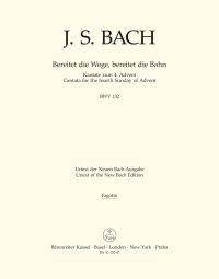 Cantata No.132 Bereitet die Wege, bereitet die Bahn (BWV 132) (Bassoon)