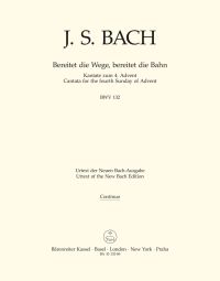 Cantata No.132 Bereitet die Wege, bereitet die Bahn (BWV 132) (Cello/Bass)