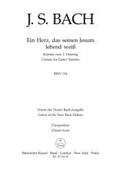Cantata No.134 Ein Herz, dass seinen Jesum lebend weiss (BWV 134) (Choral Score)