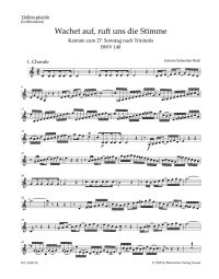 Cantata No.140 Wachet auf, ruft uns die Stimme (BWV 140) (Violino piccolo)
