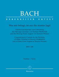 Cantata No.208 Was mir behagt, ist nur die muntre Jagd (BWV 208) (Full Score)