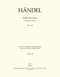 Zadok the Priest (HWV 258) Coronation Anthem (Violin III)