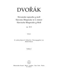 Slavonic Rhapsody No.2 in G minor Op.45 (Violin I)