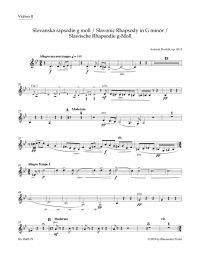 Slavonic Rhapsody No.2 in G minor Op.45 (Violin II)