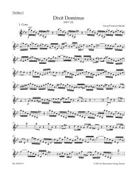 Dixit Dominus HWV 232 (Violin I)