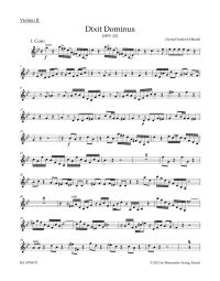 Dixit Dominus HWV 232 (Violin II)