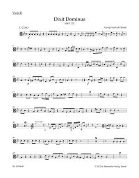 Dixit Dominus HWV 232 (Viola II)