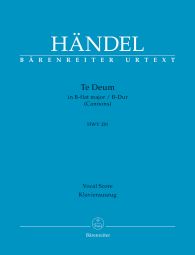 Te Deum in B-flat major (HWV 281) (Cannons) (Vocal Score)
