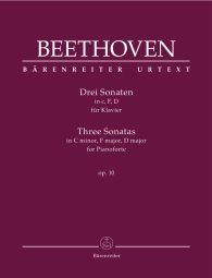 Three Piano Sonatas in C minor, F major, D major Op.10