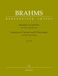 Sonatas in F minor and E-flat major Op.120 for Viola & Piano