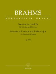 Sonatas in F minor & E-flat major for Violin & Piano Op.120