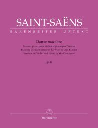 Danse macabre Op.40. Version for Violin and Piano by the Composer
