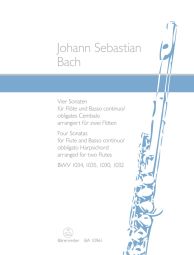 Four Sonatas for Flute & Basso continuo arranged for two flutes