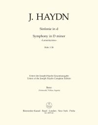 Symphony No.26 in D minor (Lamentazione) (Hob.I:26) (Cello/Bass)