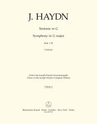 Symphony No.92 in G major (Oxford) (Hob I:92) (Violin I)