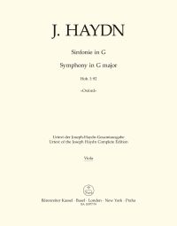Symphony No.92 in G major (Oxford) (Hob I:92) (Viola)