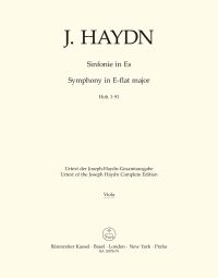 Symphony No.91 in E-flat major (Hob.I:91) (Viola)