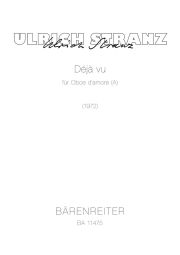 Déjà vu in A major for Oboe d´amore
