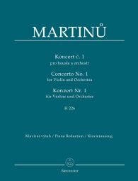 Concerto for Violin No.1 H 226 (Violin & Piano)