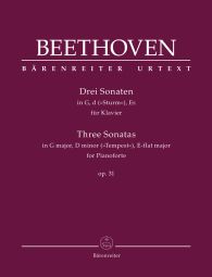 Three Piano Sonatas in G major, D minor, E-flat major Op.31
