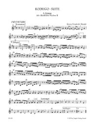 Rodrigo Suite (HWV 5) Violin II/Treble Recorder