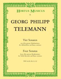 Four Sonatas for Treble Recorder and Basso continuo
