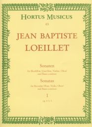 Sonatas for Recorder (Flute, Violin, Oboe) & Basso continuo I Op.1/1-3