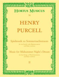 Incidental Music for A Midsummer Night's Dream Part 2 - From the opera The Fairy Queen (Full Score)
