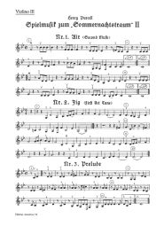 Incidental Music for A Midsummer Night's Dream Part 2 - From the opera The Fairy Queen (Violin III/V