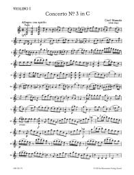 Concerto for Cello No. 3 in C major (Violin I)