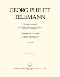 Concerto for Recorder and Flute in E minor (TWV 52: e1) (Flute)