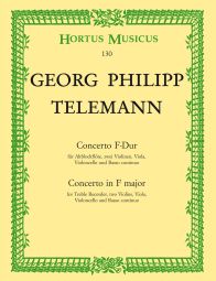 Concerto for Treble Recorder in F major (TWV 51:F1) (Full Score)