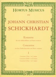 Concertos for four Treble Recorders and Basso continuo I (Score & Parts)