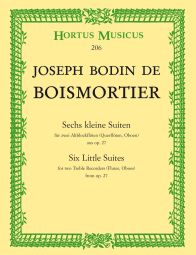 Six Little Suites for two Treble Recorders (Flutes, Oboes) from Op.27 (Playing Score)