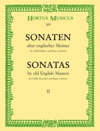 Sonatas by Old English Masters II (Treble Recorder & Basso continuo)