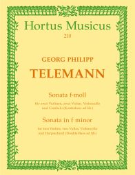 Sonata in F minor for 2 Violins, 2 Violas & Basso continuo TWV 44:32 (Full Score)