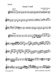 Sonata in F minor for 2 Violins, 2 Violas & Basso continuo TWV 44:32 (Violin II)