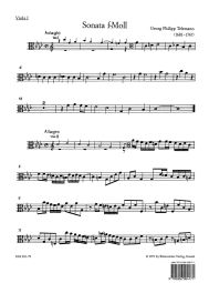 Sonata in F minor for 2 Violins, 2 Violas & Basso continuo TWV 44:32 (Viola I)