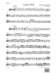 Sonata in F minor for 2 Violins, 2 Violas & Basso continuo TWV 44:32 (Viola II)