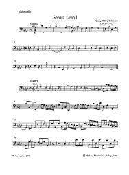 Sonata in F minor for 2 Violins, 2 Violas & Basso continuo TWV 44:32 (Cello)